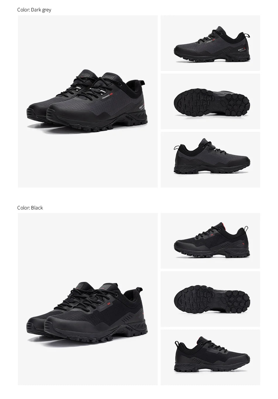 Baasploa Men Hiking Shoes New Outdoor Climbing Waterproof Non-slip Wear-resistant Sneakers Male Casual Lace-Up Walking Shoes ﻿