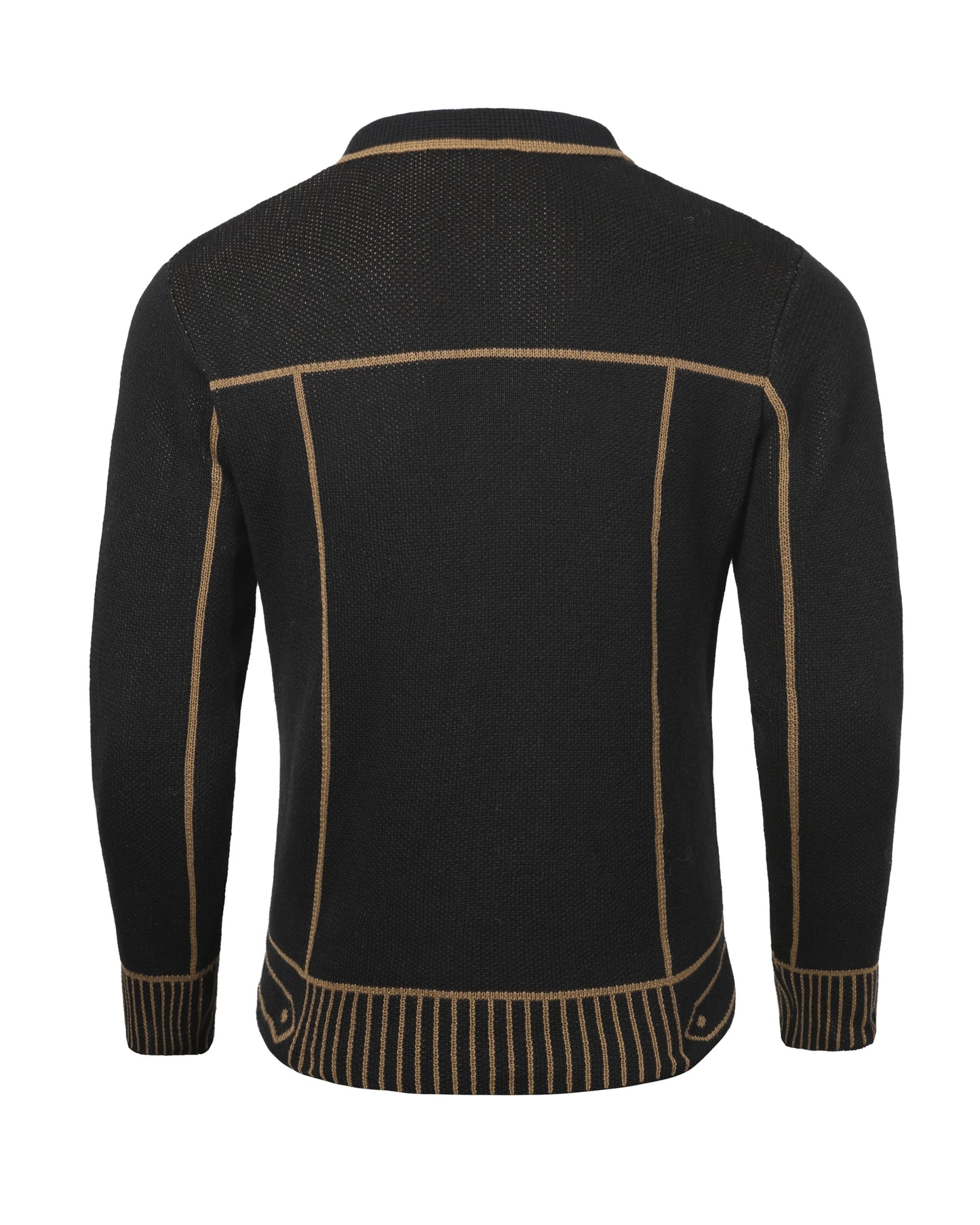 Men's Comfortable Open Cardigan Autumn Winter Casual Knitwear with Fake Pocket Design Fashionable Men's Sweater