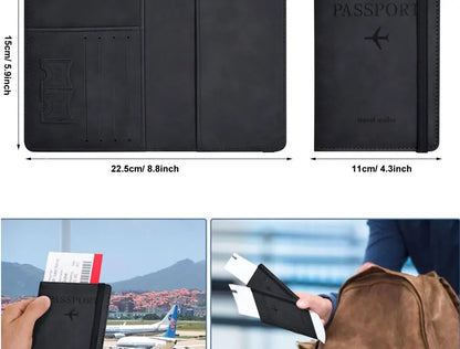 Passport Holder for Travel Essentials  Passport Wallet Cover Case for Travel  Accessories,Passport Book Holders for Women/Men