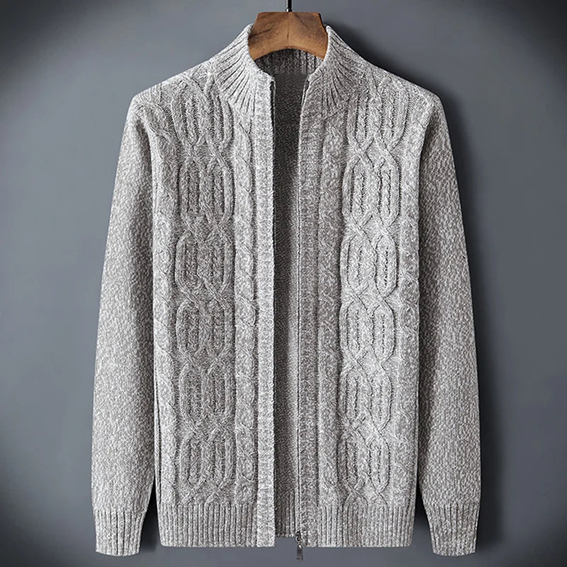 Vintage Autumn Winter Men `s Sweater  Male Cardigan  Plaid knitted Sweater Men Clothing Outwear Coat  Korea  Jumpers