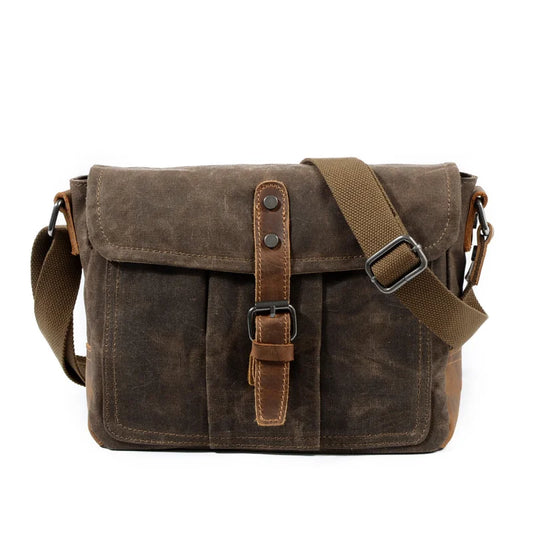 Retro crossbody bag casual canvas shoulder bag simple men's crossbody bag water-resistant men's bag horizontal Crossbody bag