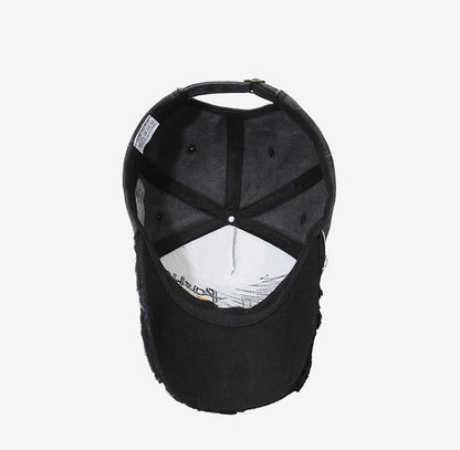 Four Seasons New Baseball Cap Retro Distressed Casual Outdoor Sports Hat Spring And Autumn Sunhat Letter Embroidery Cap Men
