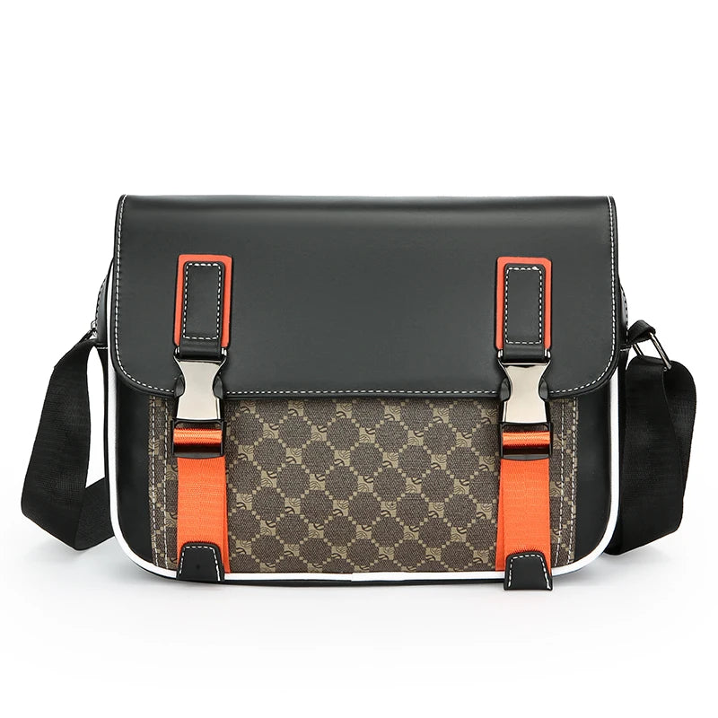 Fashion Casual Men Satchels Bag High Quality Soft PU Leather Men's Flap Handbag Casual Male Shoulder Bag Clutches Bag