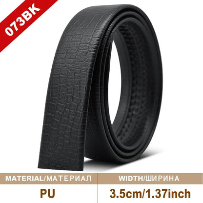 Men Belt Genuine Leather Belts Without Buckle Black Brown Men's Belts Without Buckle Cowskin  Luxury Belt  Cinturones Para Mujer