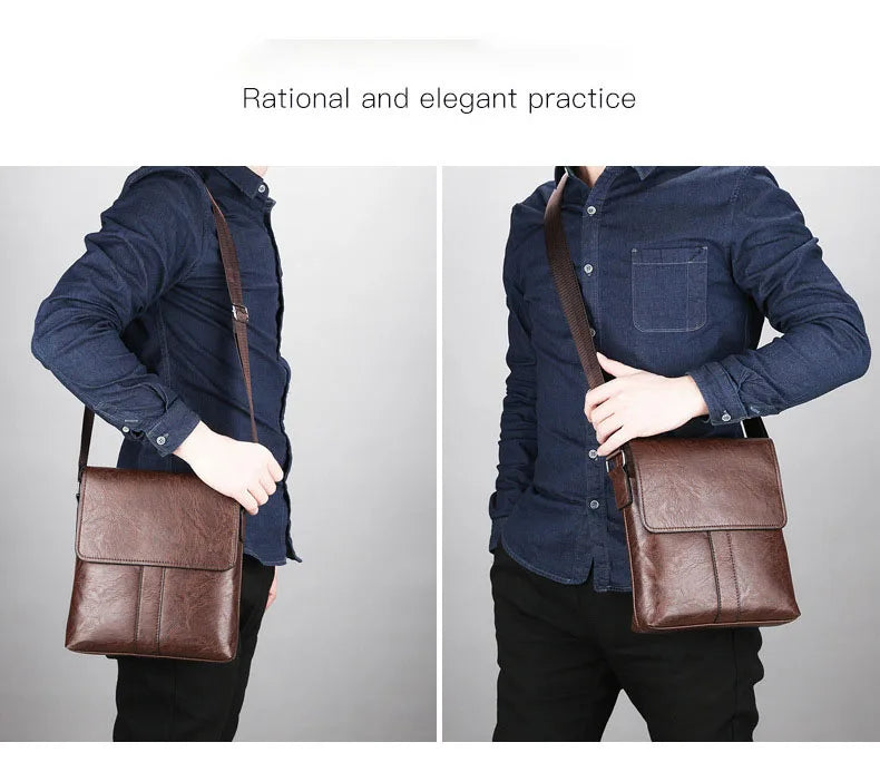 Soft leather shoulder bag, men's business casual bag, crossbody bag, men's bag, crossbody bag, small leather bag, hanging bag