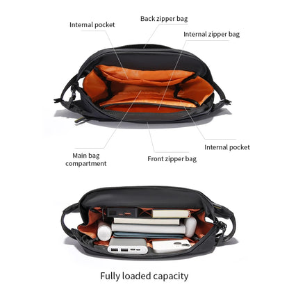 TANGCOOL Waterproof Sling Bag for Men Women Crossbody Fanny Pack Anti Theft Chest Bag For Travel Hiking Cycling