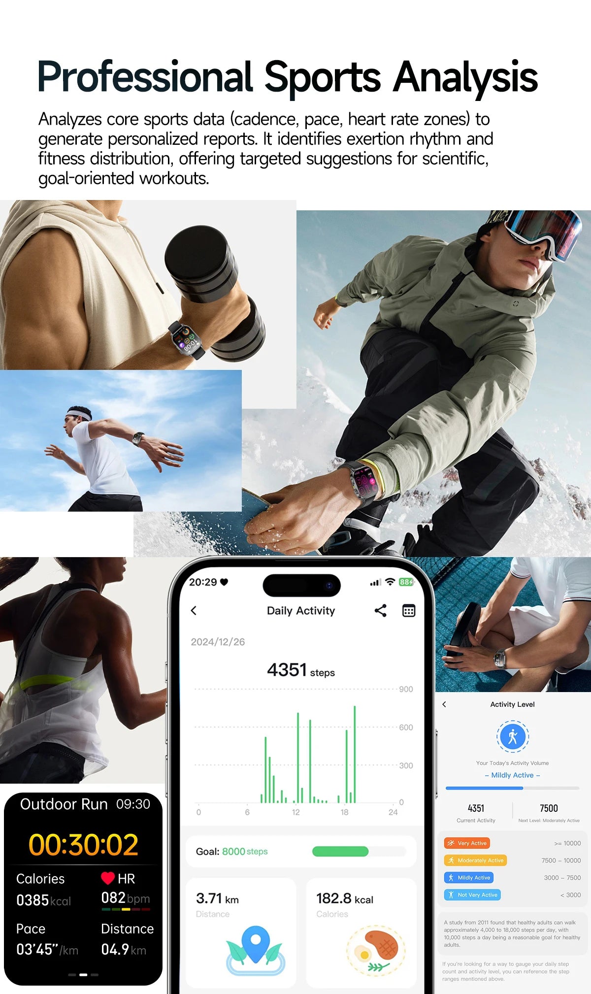 2026 Top Nursing Grade ECG+PPG Smart Watch Men Accurate Blood Pressure Lipids Uric Acid 2.0-inch AMOLED Screen HD Call Watch Men