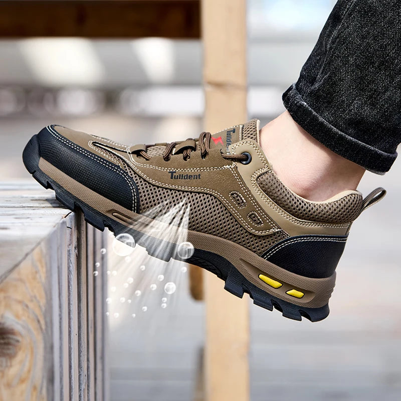 Summer Work Safety Shoes, Men's Puncture Resistant Work Shoes, Protective Shoes, Safety Boots, Tactical Boots