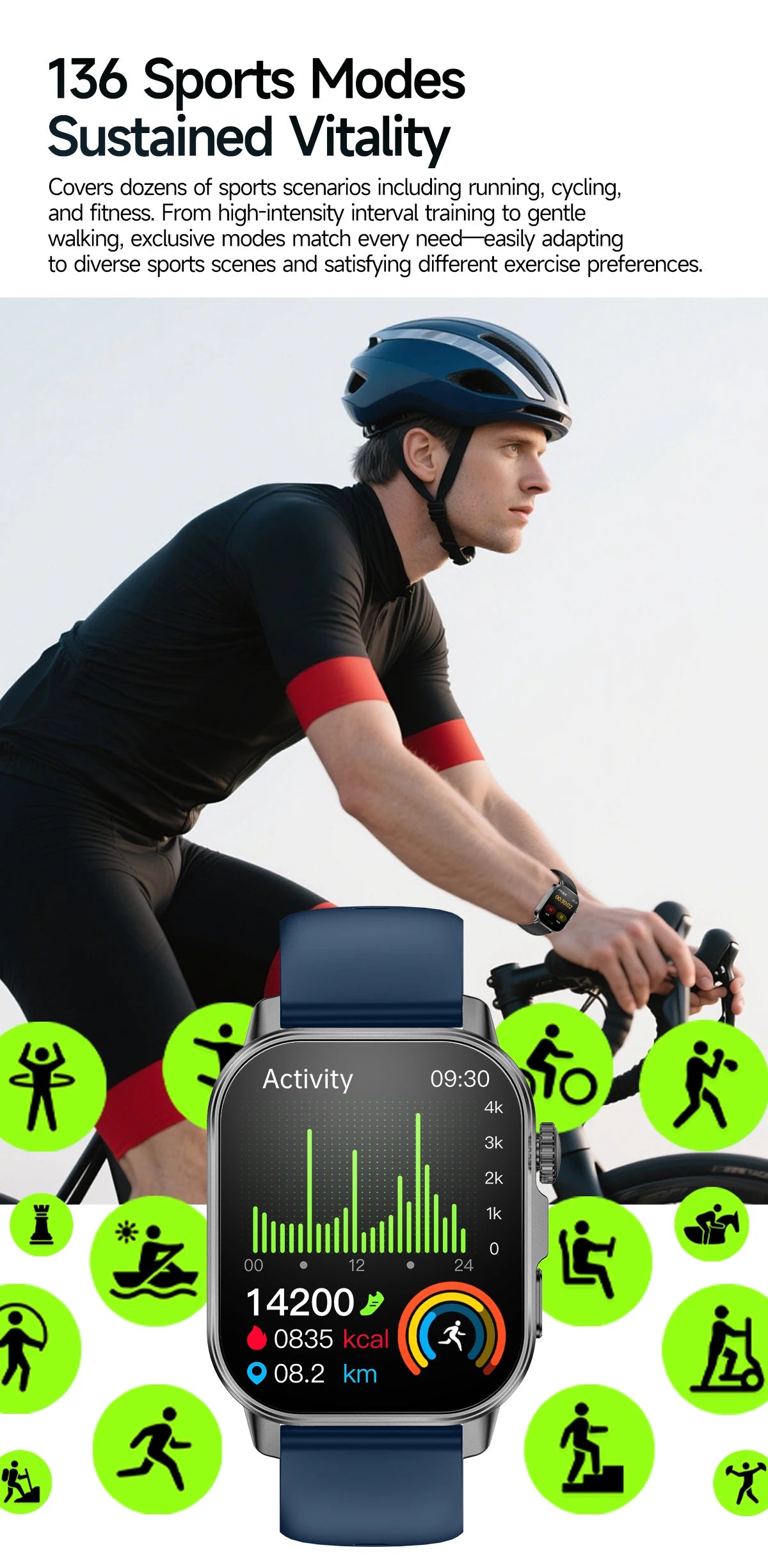 2026 Top Nursing Grade ECG+PPG Smart Watch Men Accurate Blood Pressure Lipids Uric Acid 2.0-inch AMOLED Screen HD Call Watch Men