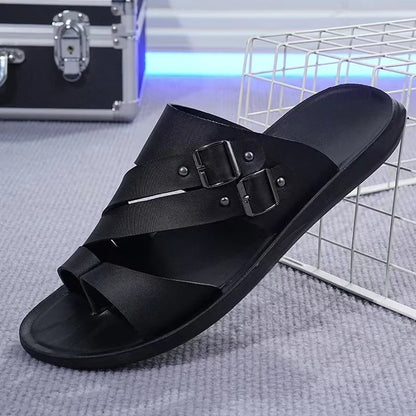 New Men's Daily Slippers Outdoor Casual Sandals Non-slip Lightweight Male Cool Slides Outdoor Man Half Drag Flip-flops Sandalias