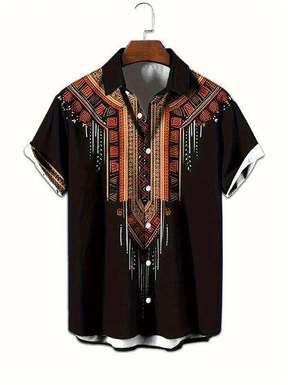 New Men's Large Size Shirts Daily Versatile Comfortable Breathable Short-sleeved Men's Button-down Shirts Fashion Men's Clothing