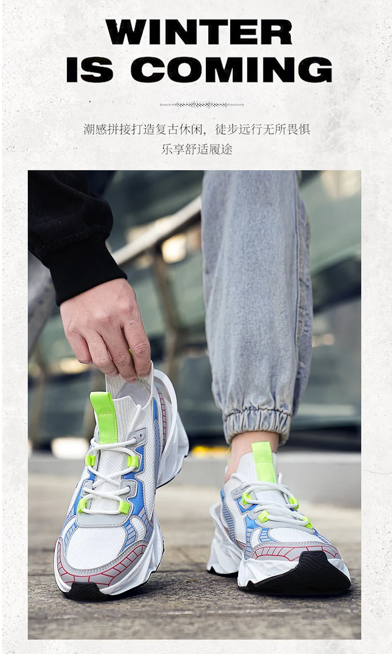Men Shoes Sneakers Male Tenis Luxury Shoes Mens Casual Shoes Trainer Race Breathable Shoes Fashion Loafers Running Shoes for Men
