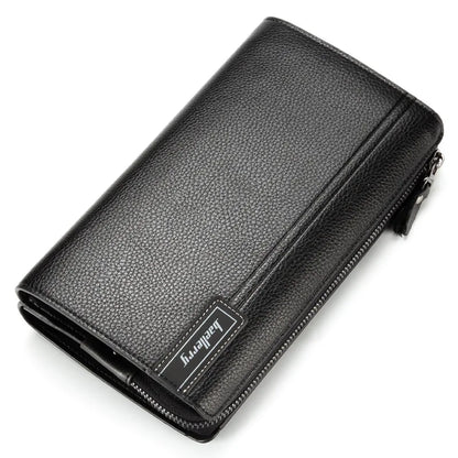 Baellerry Large Capacity Phone Pocket New Men Wallets Handbag Brand Card Holder Zipper Male Wallets Passport Case Men's Purses