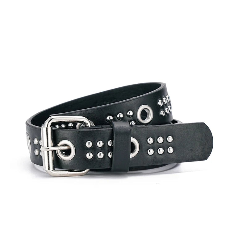 Fashion New Bronze Belt Metal Belt Men And Women Punk Hardware Jeans Belt Y2K Belt Designer Belt Women's BeltUniversal Box