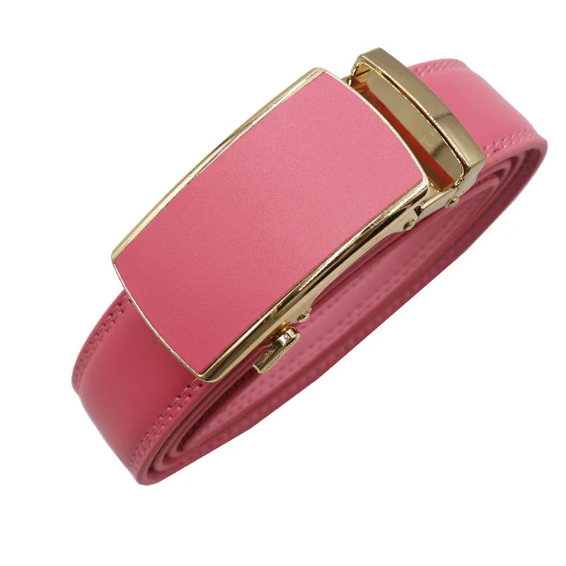 Women man Genuine Leather Belt For Female Strap Casual All-match Ladies Adjustable Belts Designer Automatic man belt buckle