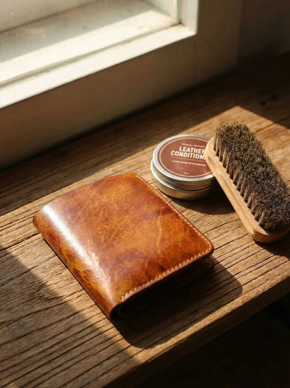 Vintage Genuine Leather Men Wallet High Quality Card Holder Large Capacity Durable Male Money Clips