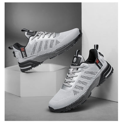CLOHOO Mesh Upgraded Thick Bottom Foam Sports Casual Shoes Breathable Wear-Resistant Comfortable Footwear for Active Lifestyle