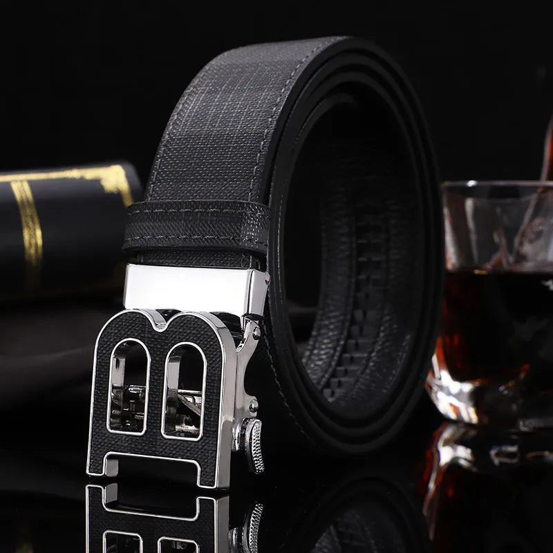 New Wide 34mm Luxury Vintage Designer B Belt Buckle Men High Quality Women Genuine Real Leather Dress Strap Male Belt for Jeans