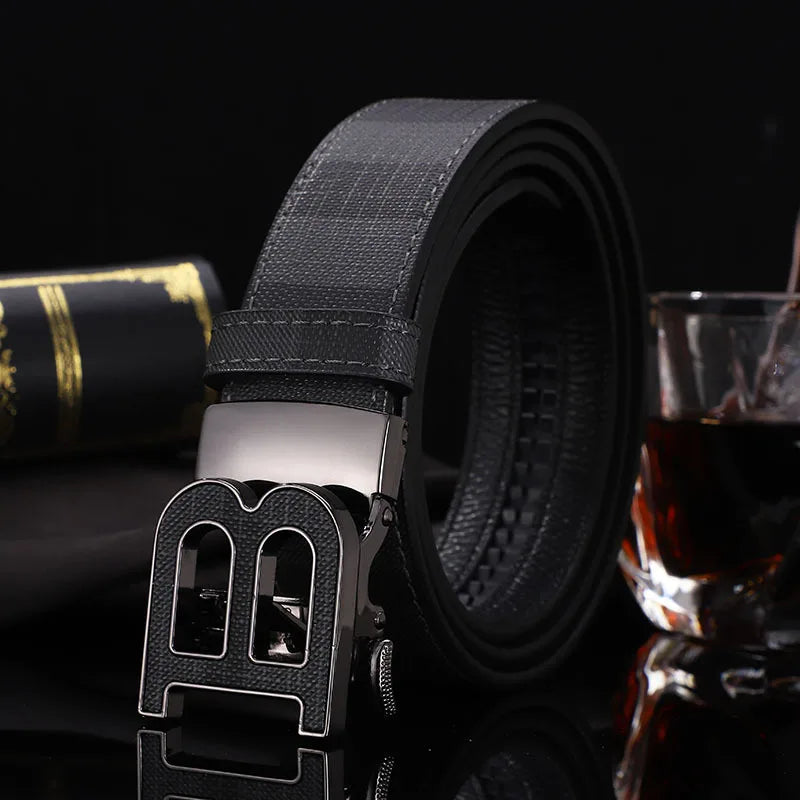 New Wide 34mm Luxury Vintage Designer B Belt Buckle Men High Quality Women Genuine Real Leather Dress Strap Male Belt for Jeans