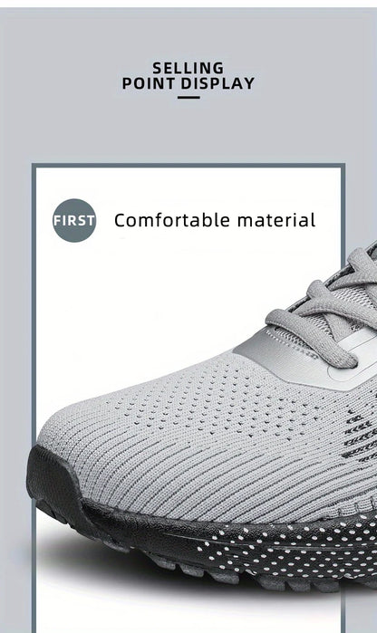 CLOHOO Mesh Upgraded Thick Bottom Foam Sports Casual Shoes Breathable Wear-Resistant Comfortable Footwear for Active Lifestyle