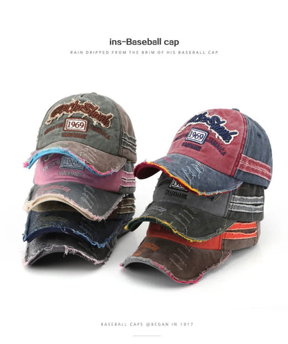 Retro Letter Embroidery Baseball Caps Spring Summer Men Women Cotton Adjustable Casual Hat Hip Hop Streetwear Sun Hats y2k hat