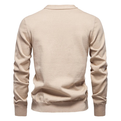 2025 Men's V-Neck Button-Up Cotton Cardigan Sweater Casual Knitwear Social Knitted Cardigans for Men