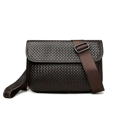 Luxury Designer Men's Shoulder Bag Genuine Leather Crossbody Bag Sling Bag for Daily Commute Travel Work Business Messenger Bag