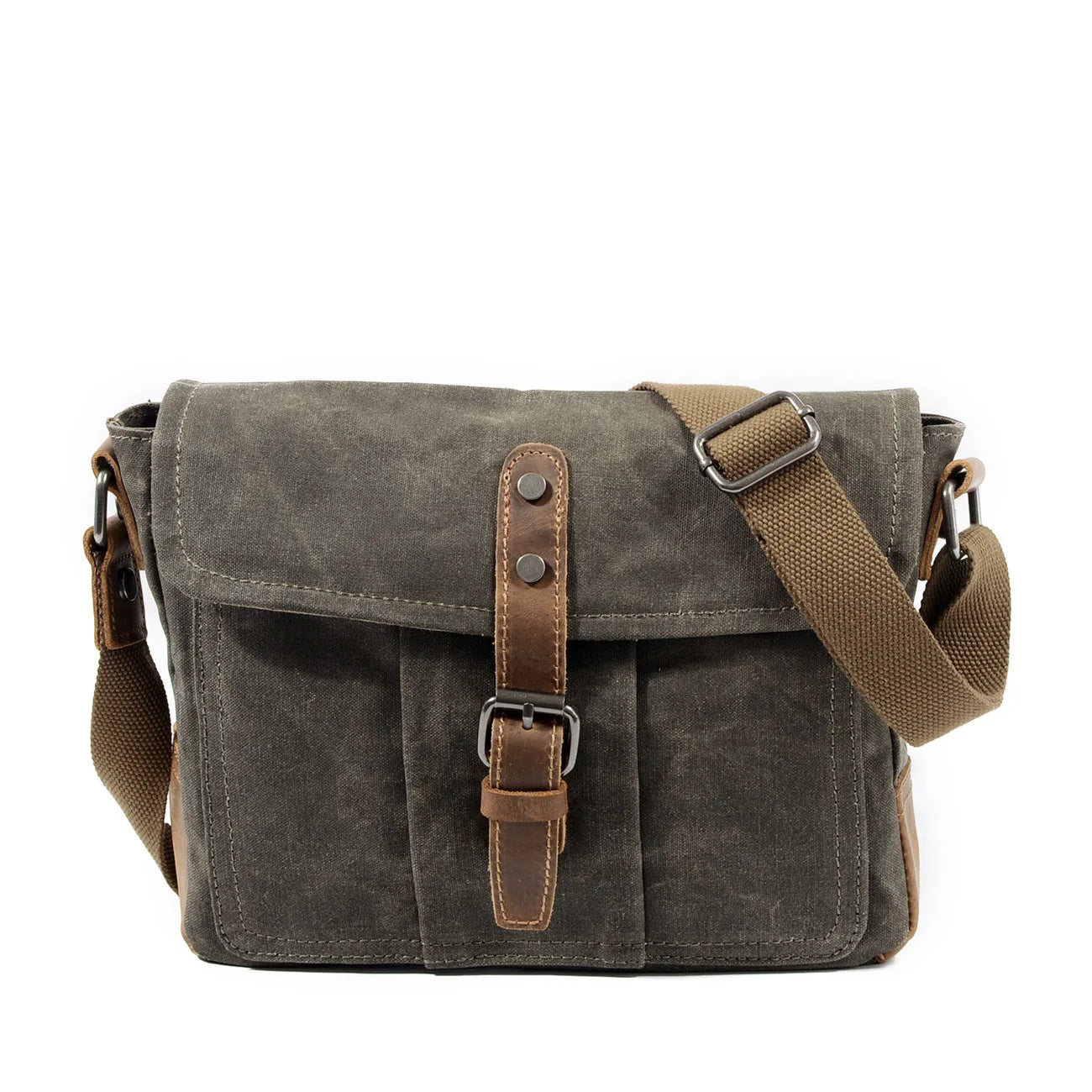Retro crossbody bag casual canvas shoulder bag simple men's crossbody bag water-resistant men's bag horizontal Crossbody bag