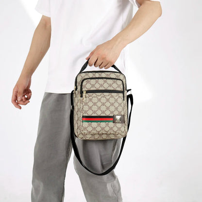 2026 New Fashion Men's Crossbody Bag Casual Multi-Layer Versatile Business Shoulder Bag Handbag