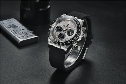 40mm New V2 PAGANI DESIGN Classic fashion Men Quartz Watches Sapphire Retro Chronograph Stainless Steel Waterproof Watch for Men