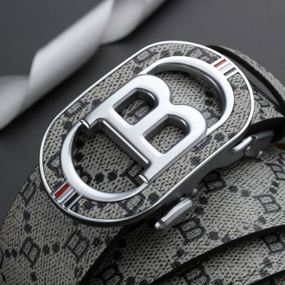Men's Belt Fashionable Belt for Men Letter B Buckle Belt Male Boss Business Style Luxury Brand