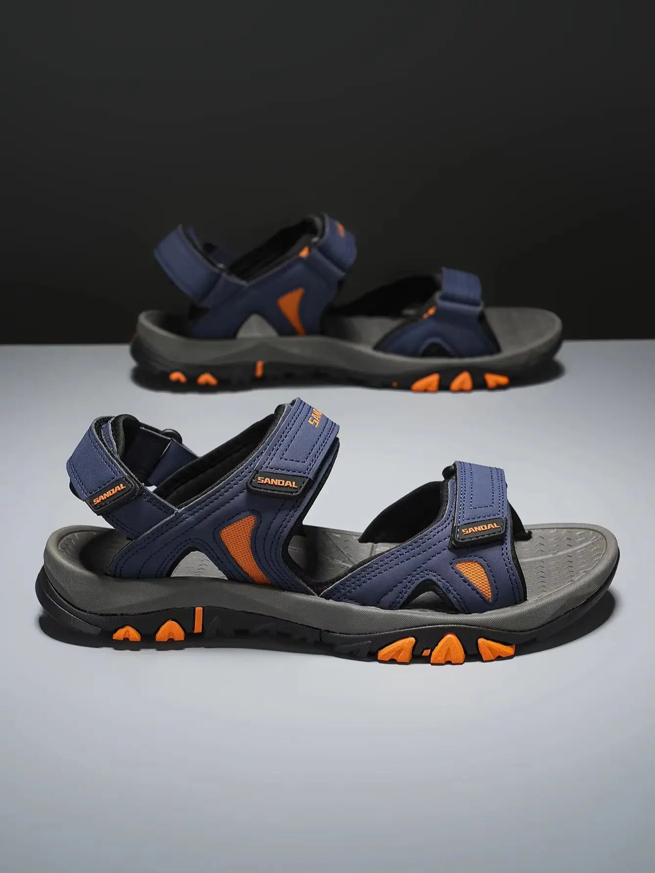 Men's Casual Sports Sandals Outdoor Hiking Sandals Comfortable Non-Slip Beach&Trekking Sandals Plus Size Adjustable