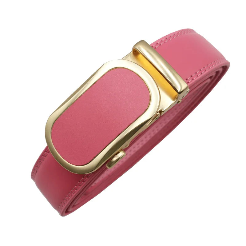 Women man Genuine Leather Belt For Female Strap Casual All-match Ladies Adjustable Belts Designer Automatic man belt buckle