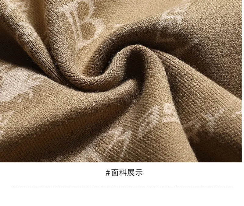 Men's Knitted Sweater Jacket Light Blue Coat Casual Fresh Stylish Youth Versatile Cardigan Sweater