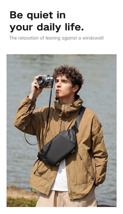 TANGCOOL Waterproof Sling Bag for Men Women Crossbody Fanny Pack Anti Theft Chest Bag For Travel Hiking Cycling