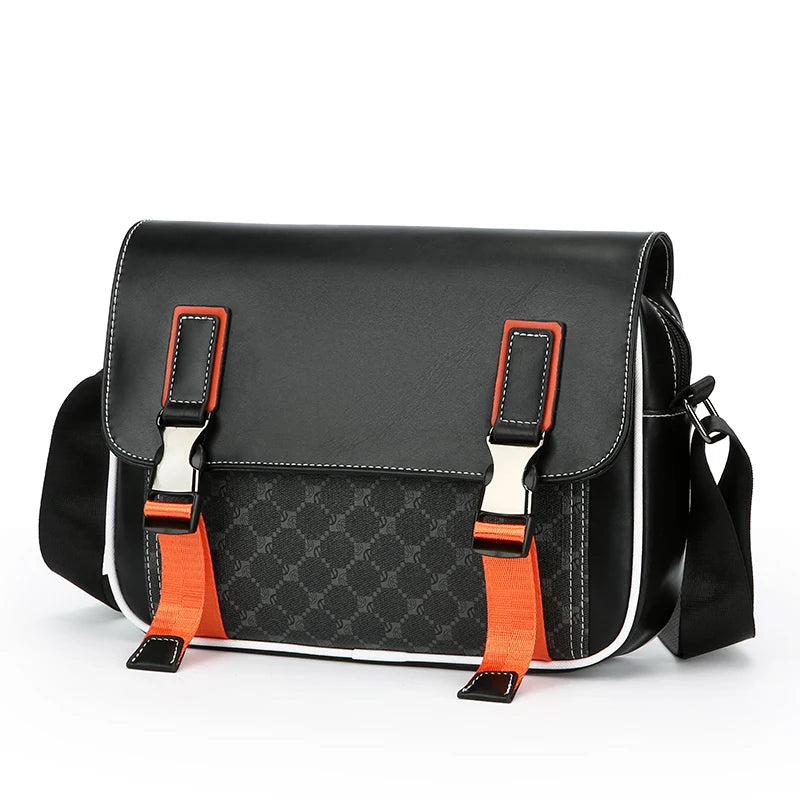 Fashion Casual Men Satchels Bag High Quality Soft PU Leather Men's Flap Handbag Casual Male Shoulder Bag Clutches Bag
