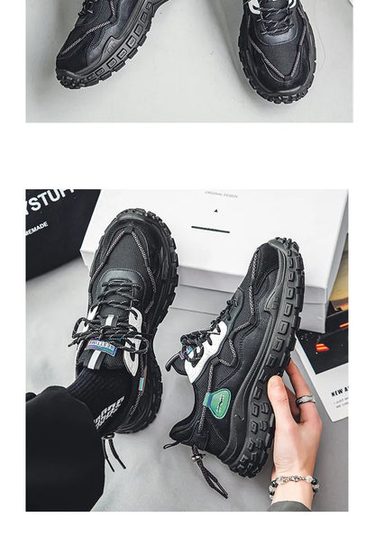 Men's sports running shoes breathable anti slip casual sneaker outdoor walking shoes for male students and men