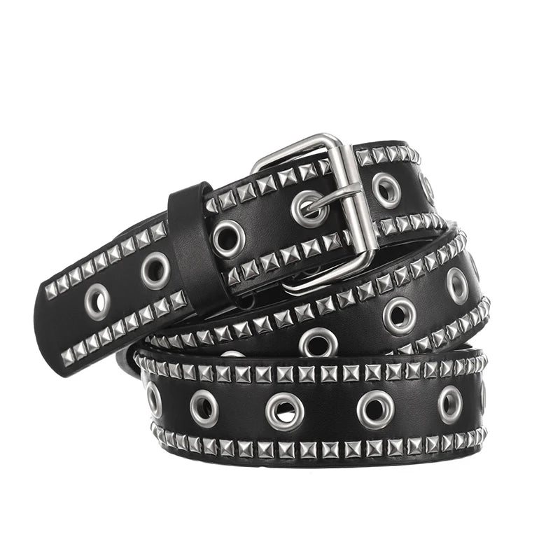 Fashion New Bronze Belt Metal Belt Men And Women Punk Hardware Jeans Belt Y2K Belt Designer Belt Women's BeltUniversal Box