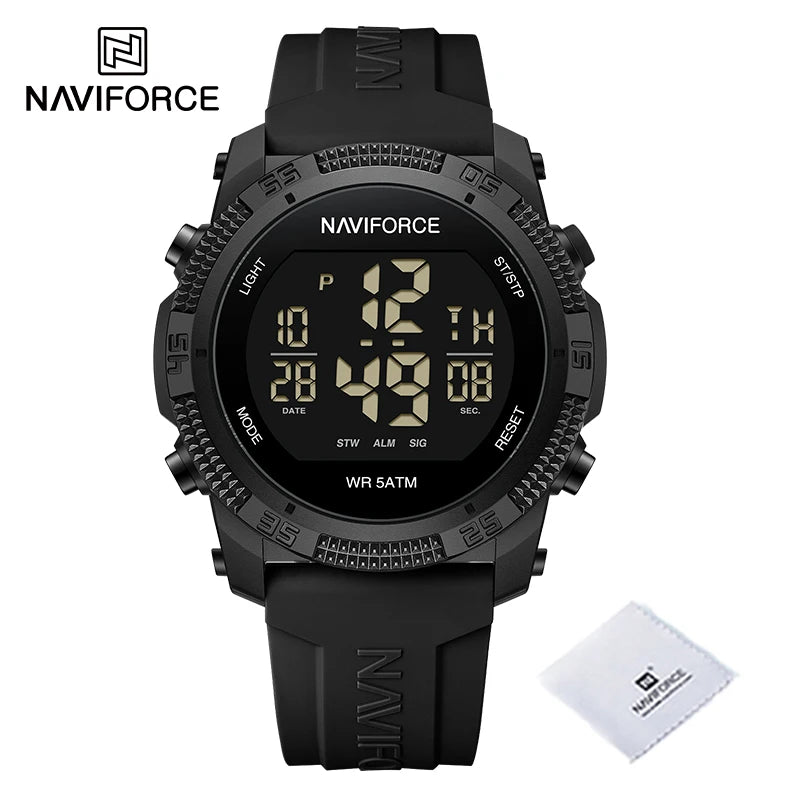 New Style NAVIFORCE Fashion Waterproof Men's Electronics Wrist Watch Sports Luminous Watches Silicone Strap Male Clocks Gifts