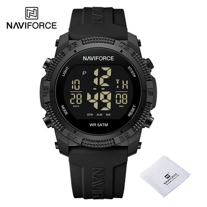 New Style NAVIFORCE Fashion Waterproof Men's Electronics Wrist Watch Sports Luminous Watches Silicone Strap Male Clocks Gifts