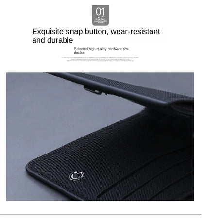 Horse Dragon Pattern Canvas Boy Girl Kids Wallet Black Card Holder Male Money Bag Bank Holder Short Purse Credit Card Case Bag